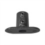 Industrial Clamp Base Flange 132  Black