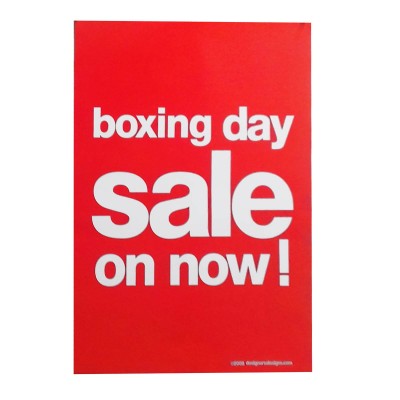 BOXING DAY  Sign Posters - 4 pack