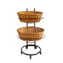 Oval Polywicker Basket Stand