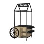 Metal and Timber Display Unit Popcorn Cart