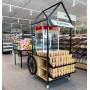 Metal and Timber Display Unit Popcorn Cart