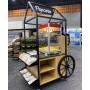 Metal and Timber Display Unit Popcorn Cart