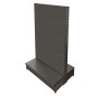 Low Base Double Sided Flat Back Gondola Black/Hammertone