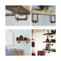 DIY 4PCS Pipe Floating Shelf Bracket Bronze