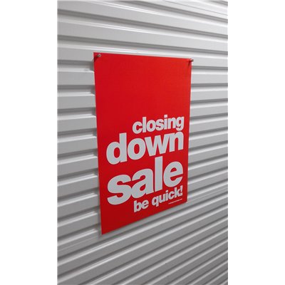 Closing Down Sale Signs/Posters - 4 pack