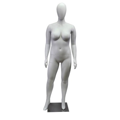 FASHION PLUS Size Female Abstract Mannequin SP7 Plastic White