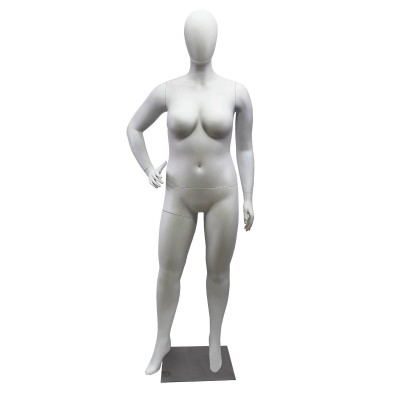 FASHION PLUS Size Female Abstract Mannequin SP8 Plastic White