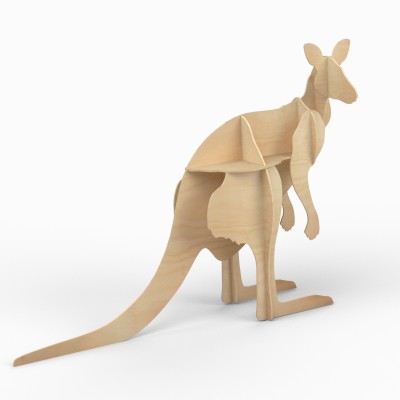 Timber Display Kangaroo