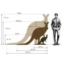 Timber Display Kangaroo