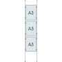 Cable Display Kit 3x A3 Sign Holder Portrait