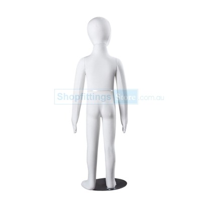 Bendable Child Mannequin with White Fabric