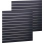 Slat Panel1200x1200 Black, PAIR