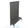 Single Sided Pegboard Gondola Black/Hammertone