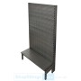 Gondola Shelving Volcano Pegboard Back Panel Black