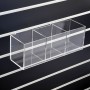 Slatwall Acrylic display 3 boxes