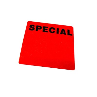 "SPECIAL" Writable Square Sale Stickers