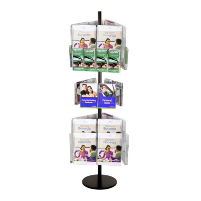 18A4 6A5 12DL Brochure Holders Carousel