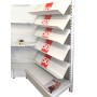 Gondola Shelving Book Shelf 2 Brackets White