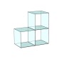 Cube 3 Stepped Glass Display