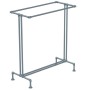 Industrial Double Clothes Rack Galvanised