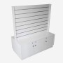 Slat Panel Middle Gondola with Storage White