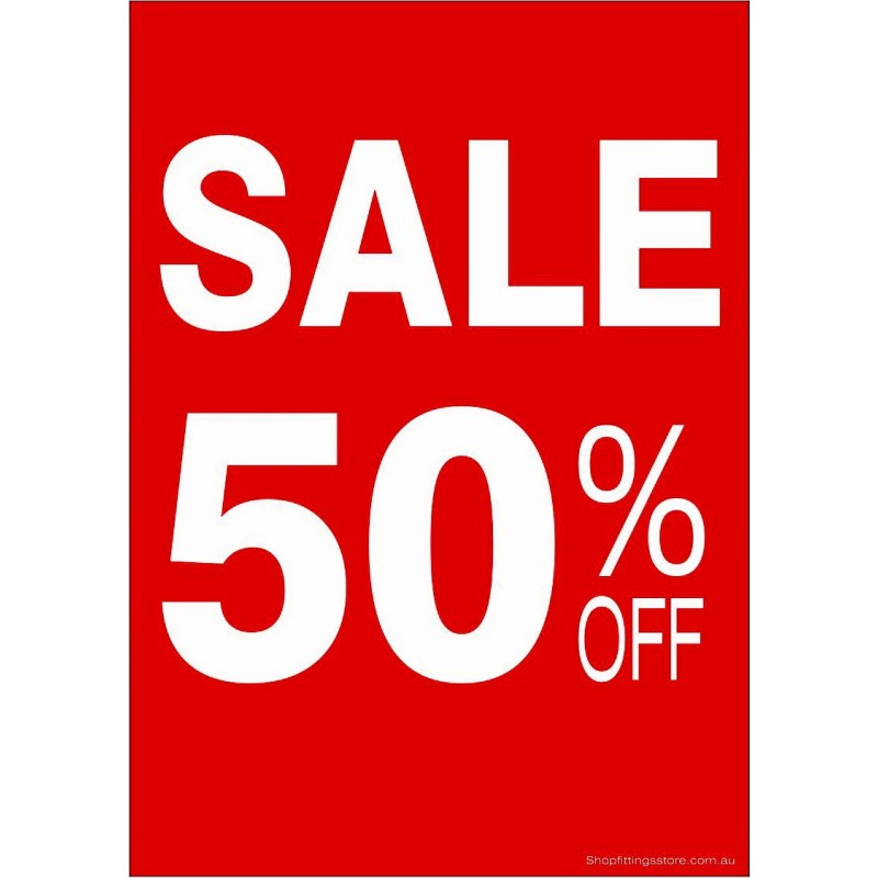 50% Off , Round Discount Labels