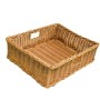 Grocery Display Rectangular Wicker Basket with Handles