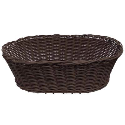 Grocery Display Rectangular Wicker Basket with Handles