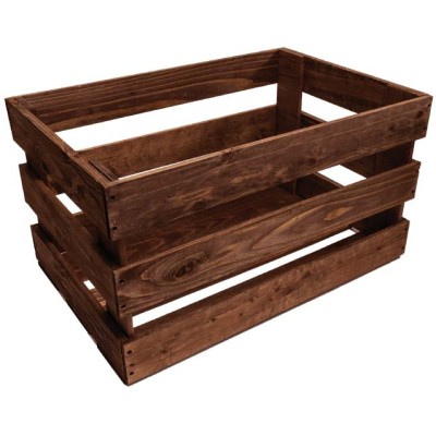 Grocery Display LARGE Wooden crate with spacings