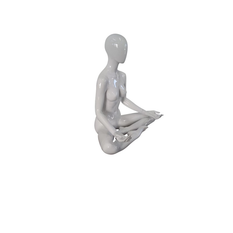 Eve White Abstract Female Seated Mannequins March 2024 - Fixturesanddisplays