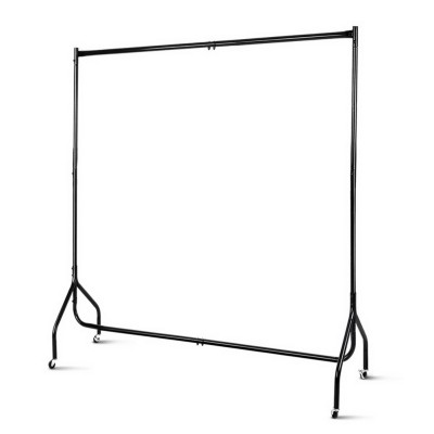 Budget Metal Garment Display Rail - Black