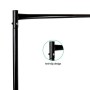 Budget Metal Garment Display Rail - Black