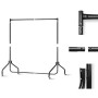 Budget Metal Garment Display Rail - Black