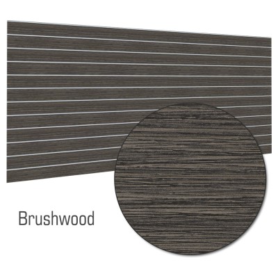 Slat Panel 1200x2400, 100mm Brushwood