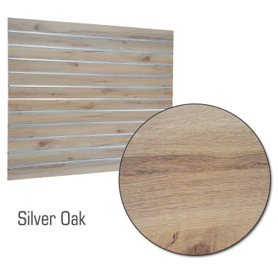 Slat Panel1200x600 Silver Oak, PAIR