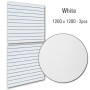 Slat Panel1200x1200 White, PAIR