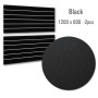 Slat Panel1200x600 Black, PAIR