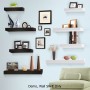 3 Piece Floating Honeycomb Board Wall Shelves 