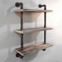 DIY Industrial Pipe Shelves 3 Tiers