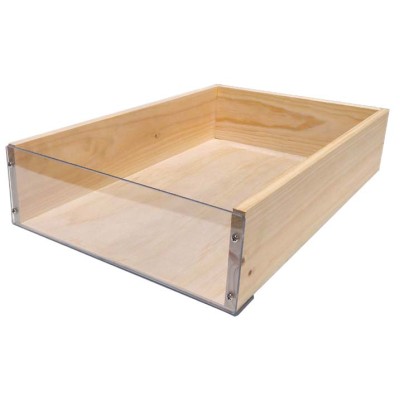 Clear Front Wooden Crate