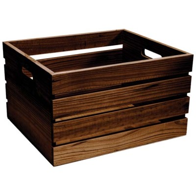 Wooden crate Large with handles