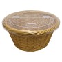 Grocery Display Acrylic Lid For Wicker Round Basket