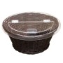 Grocery Display Acrylic Lid For Wicker Round Basket