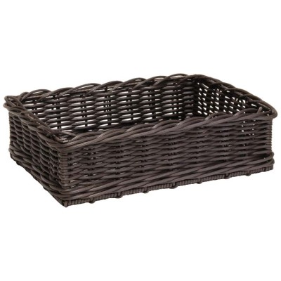 Grocery Display Rectangular Wicker Basket Square 