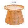 Round Wicker Basket Display