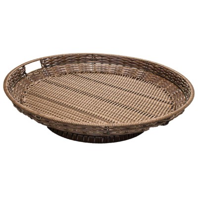 Round Wicker Basket Display