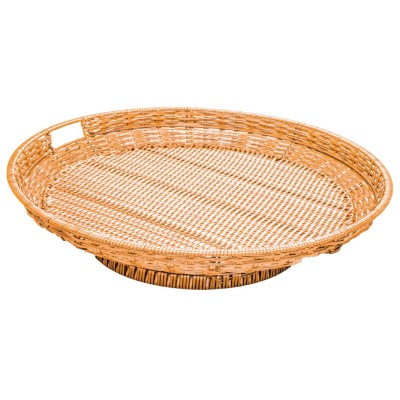 Round Wicker Basket Display