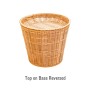 Round Wicker Basket Display