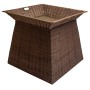 Square Wicker Basket Display Stand