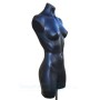 Female Plastic Torso with Base Black